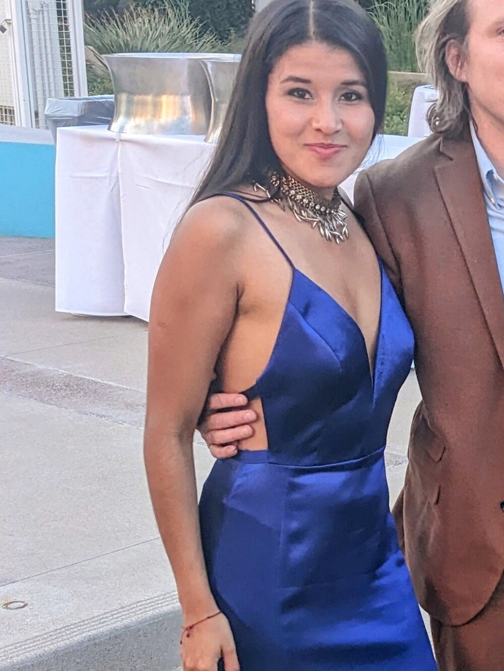 Royal Blue Jewel Maxi Formal Dress